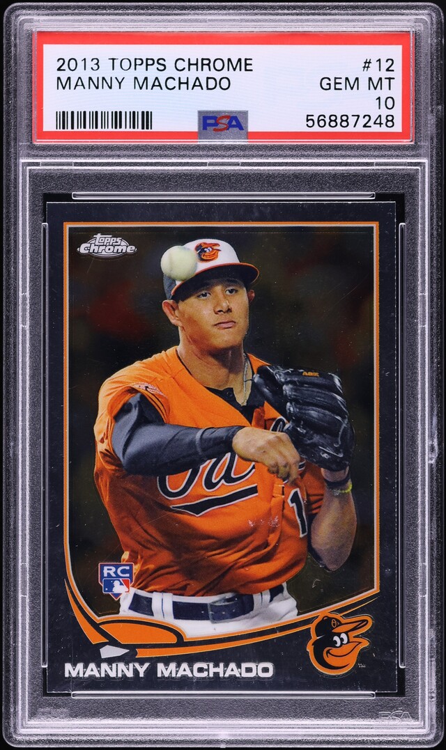 2013 Topps Chrome Manny Machado ROOKIE #12 PSA 10 GEM MINT