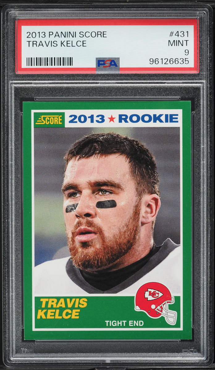 2013 Score Football Travis Kelce ROOKIE #431 PSA 9 MINT