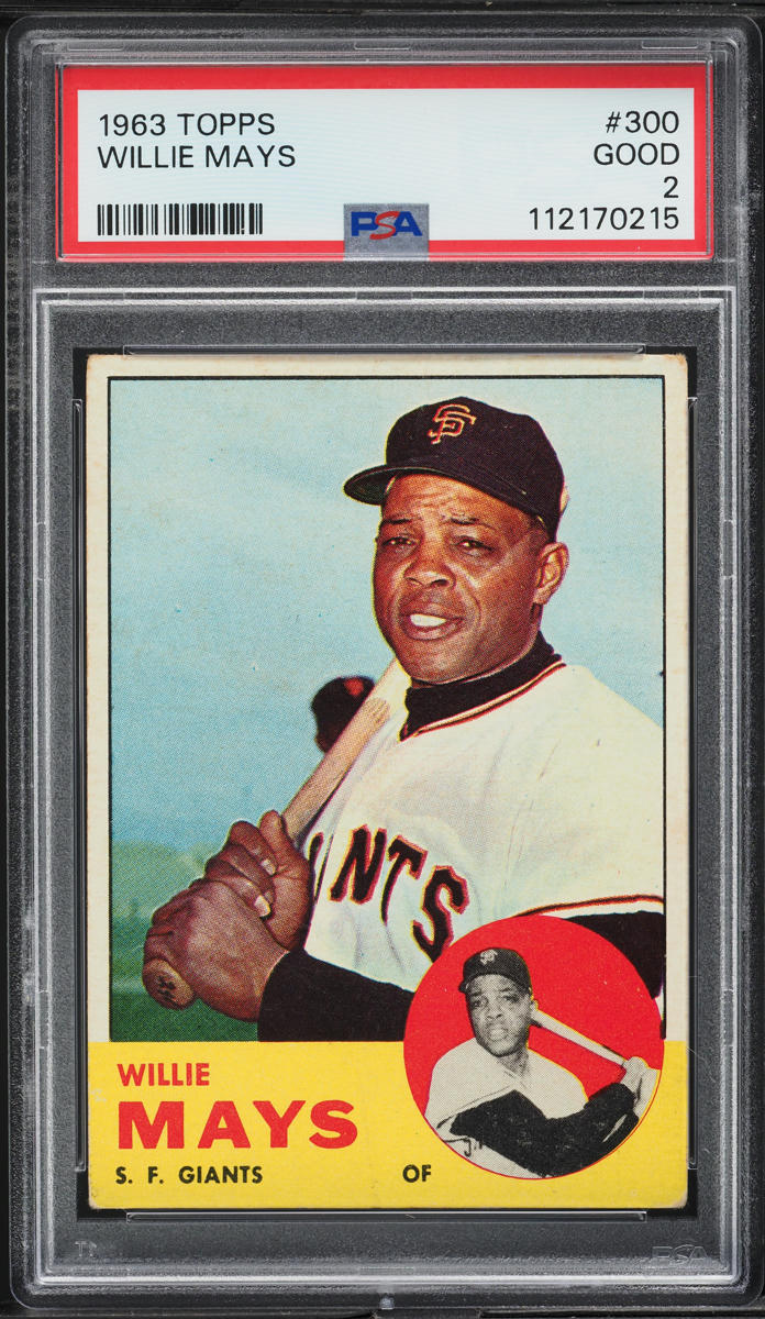 1963 Topps Willie Mays #300 PSA 2 GD