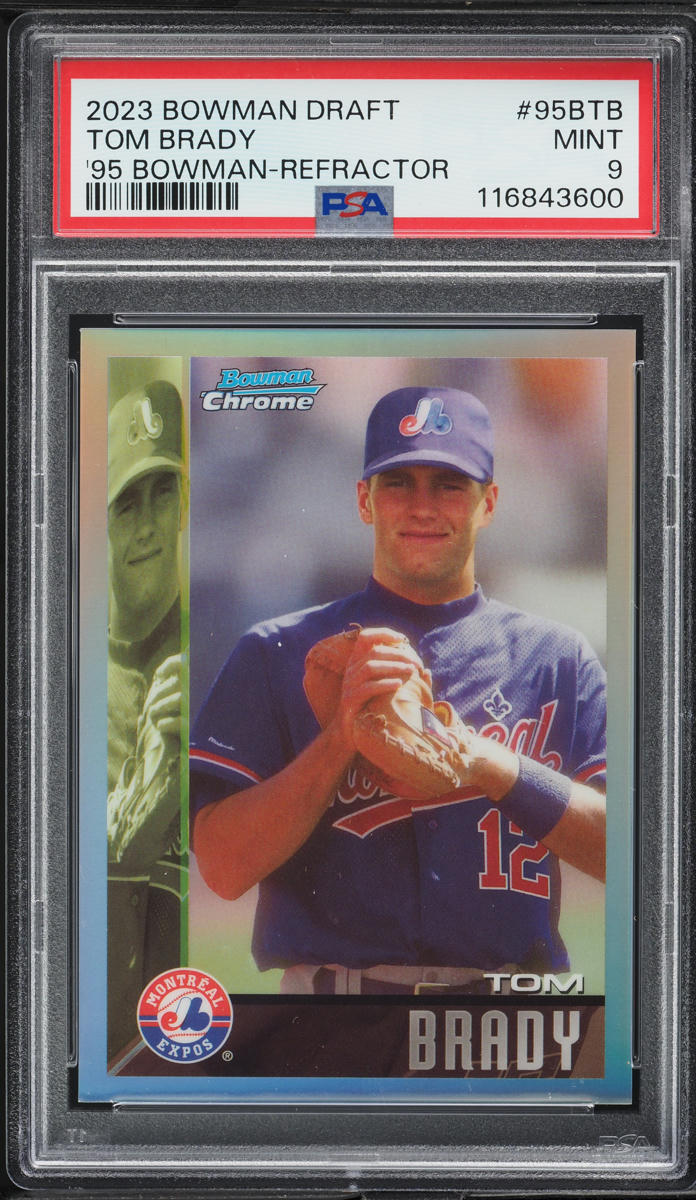 2023 Bowman Chrome Draft '95 Refractor Tom Brady #95BTB PSA 9 MINT