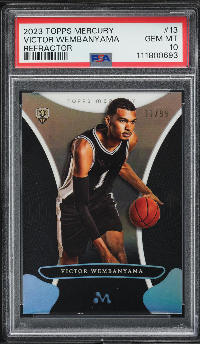 2023 Topps Mercury Refractor Victor Wembanyama ROOKIE /99 #13 PSA 10 GEM MINT