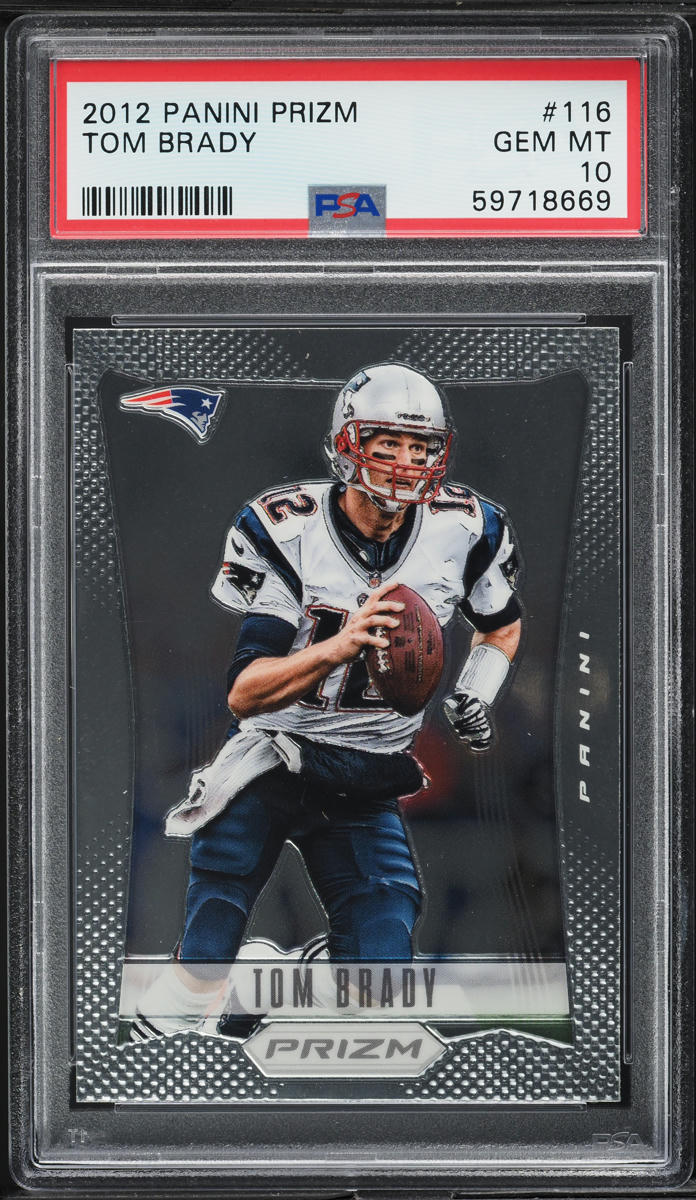 2012 Panini Prizm Tom Brady #116 PSA 10 GEM MINT