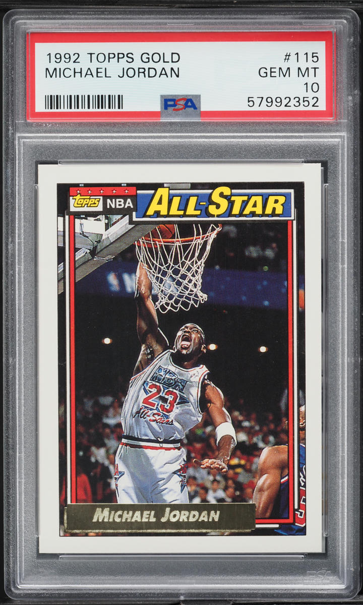 1992 Topps Gold Michael Jordan #115 PSA 10 GEM MINT