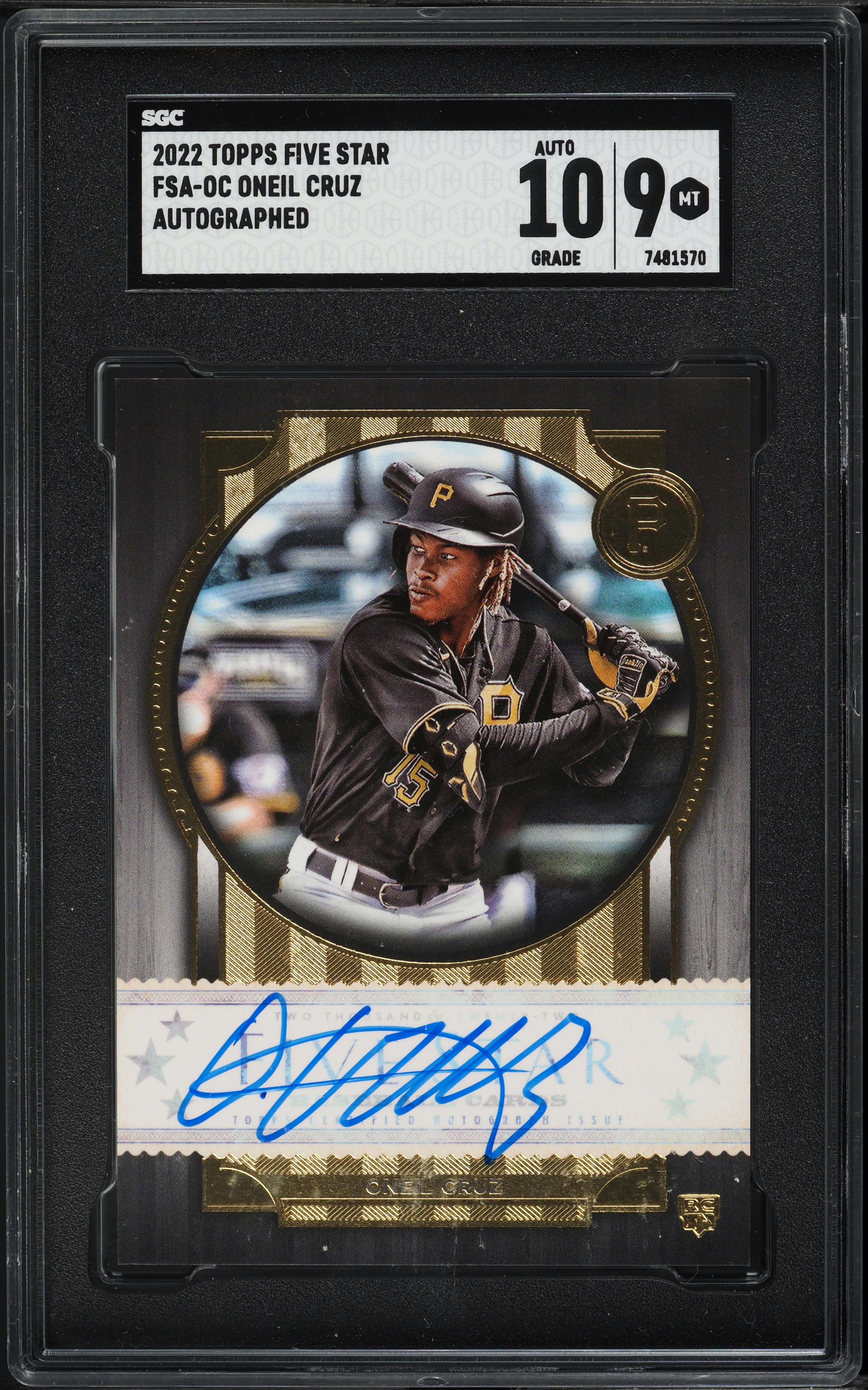 topps Five Star Oneil cruz オートカード Topps Cruz Oneil Green 