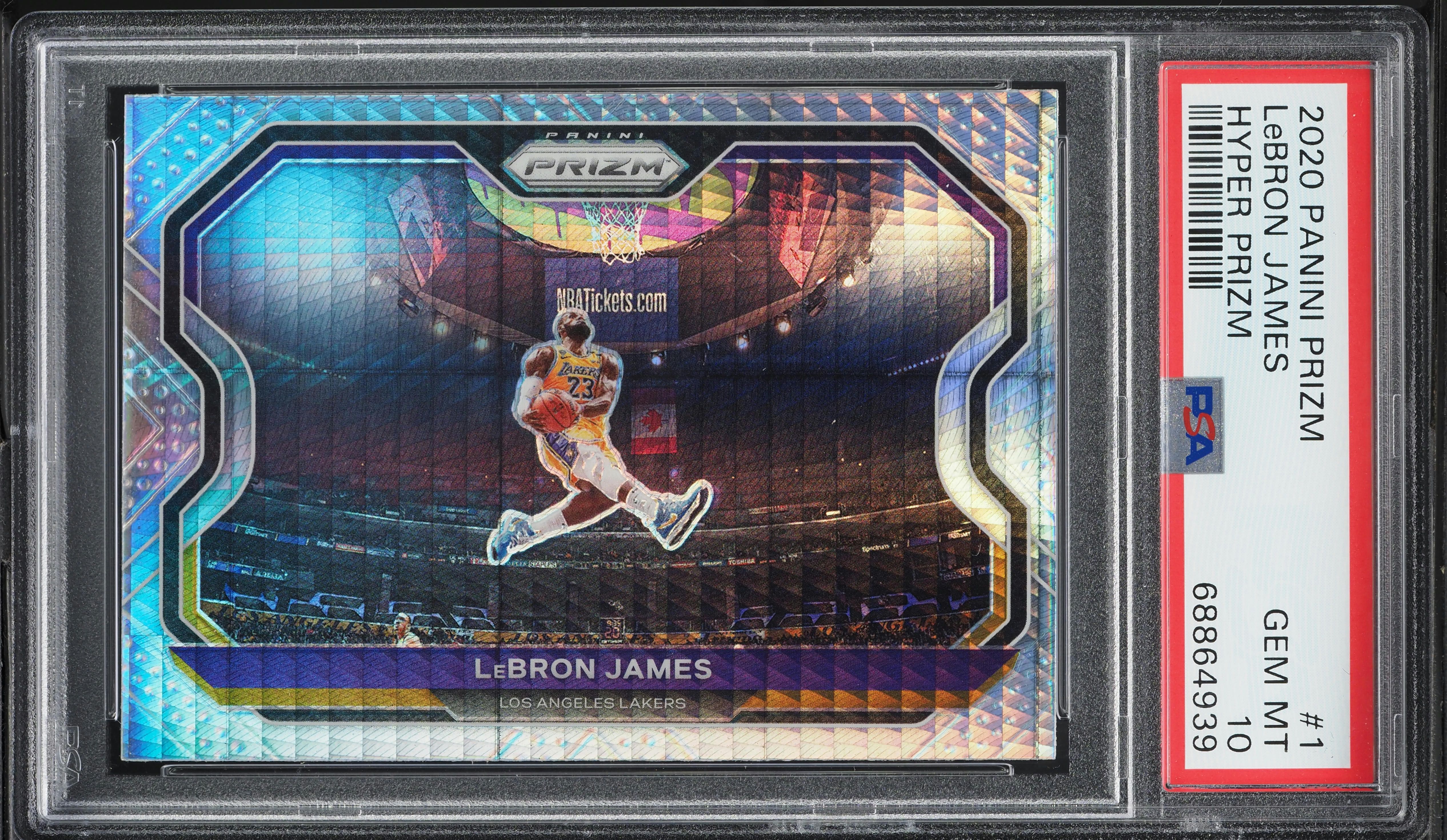 2020 Panini Prizm Hyper LeBron James #1 PSA 10 GEM MINT on