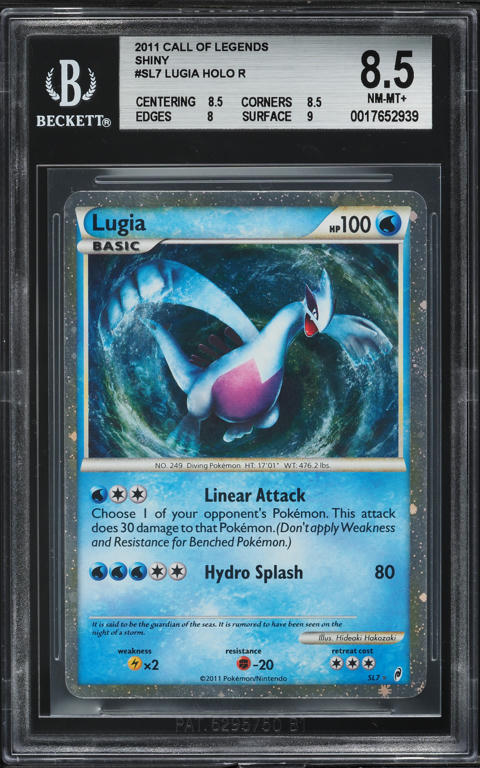 shiny lugia pokemon card 2011 Call Of Legends Holo #SL7 BGS 8.5 NM-MT+ on Fanatics Collect 30 Retreat Cost Pokemon Scarlet & Violet Promo