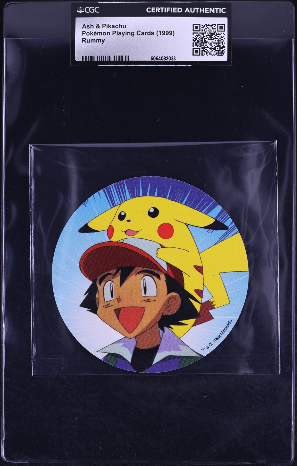 1999 Pokemon Playing Cards Rummy Ash & Pikachu CGC AUTH 1999 Pokemon Playing Cards Rummy Ash & Pikachu CGC AUTH