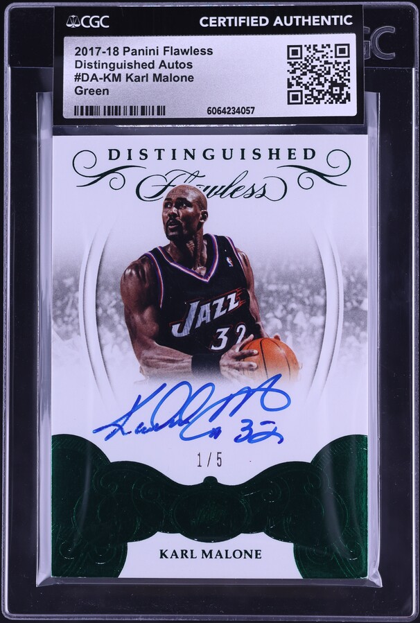 1987 Fleer Basketball Karl Malone #68 PSA 9 MINT on Fanatics Collect