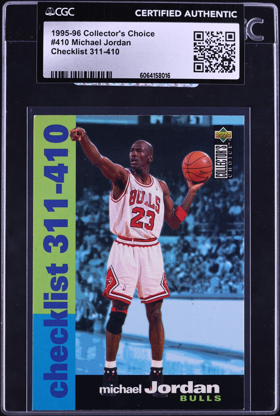 1995 Collector's Choice Checklist 311-410 Michael Jordan #410 CGC AUTH