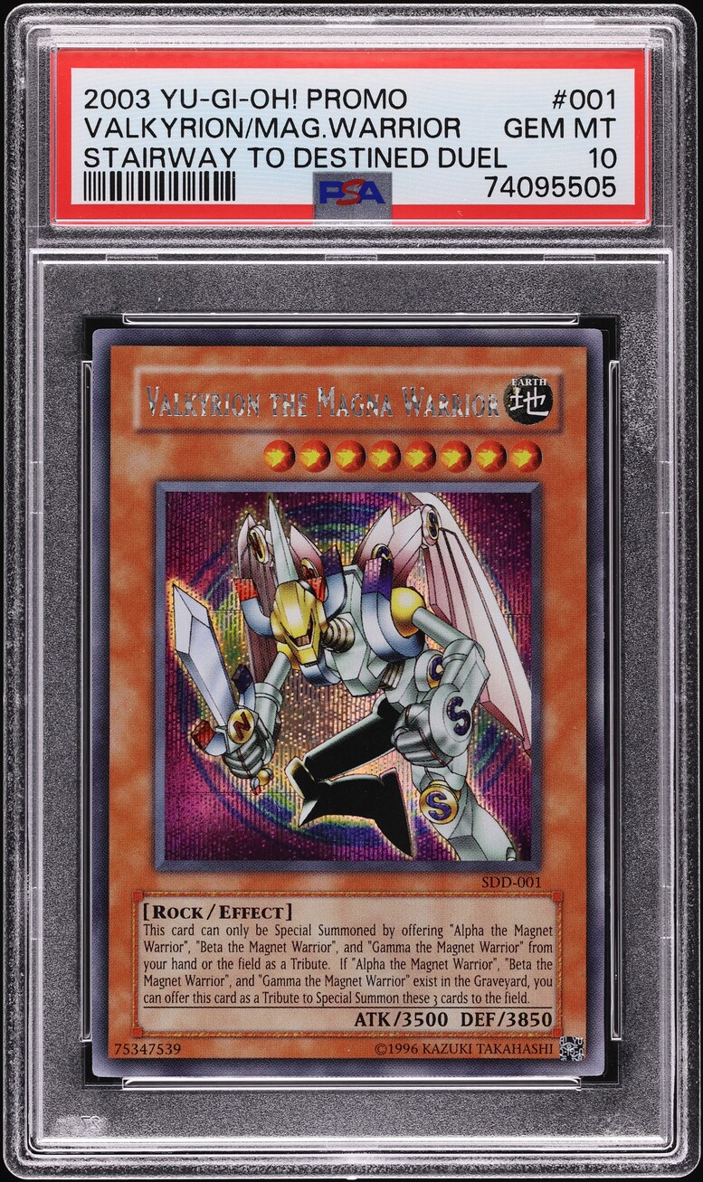 2003 Yu-Gi-Oh Stairway To Destined Duel Valkyrion Magna Warrior #SDD-001  PSA 10 on Fanatics Collect