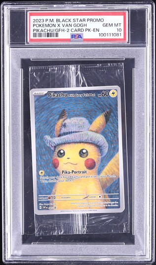 Pokemon Pikachu Starry Night Van Gogh TCG Card – NM, Alternative Art Promo