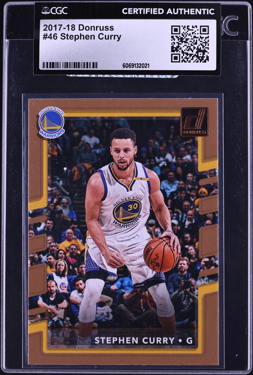 2017 Donruss Basketball Stephen Curry #46 CGC AUTH