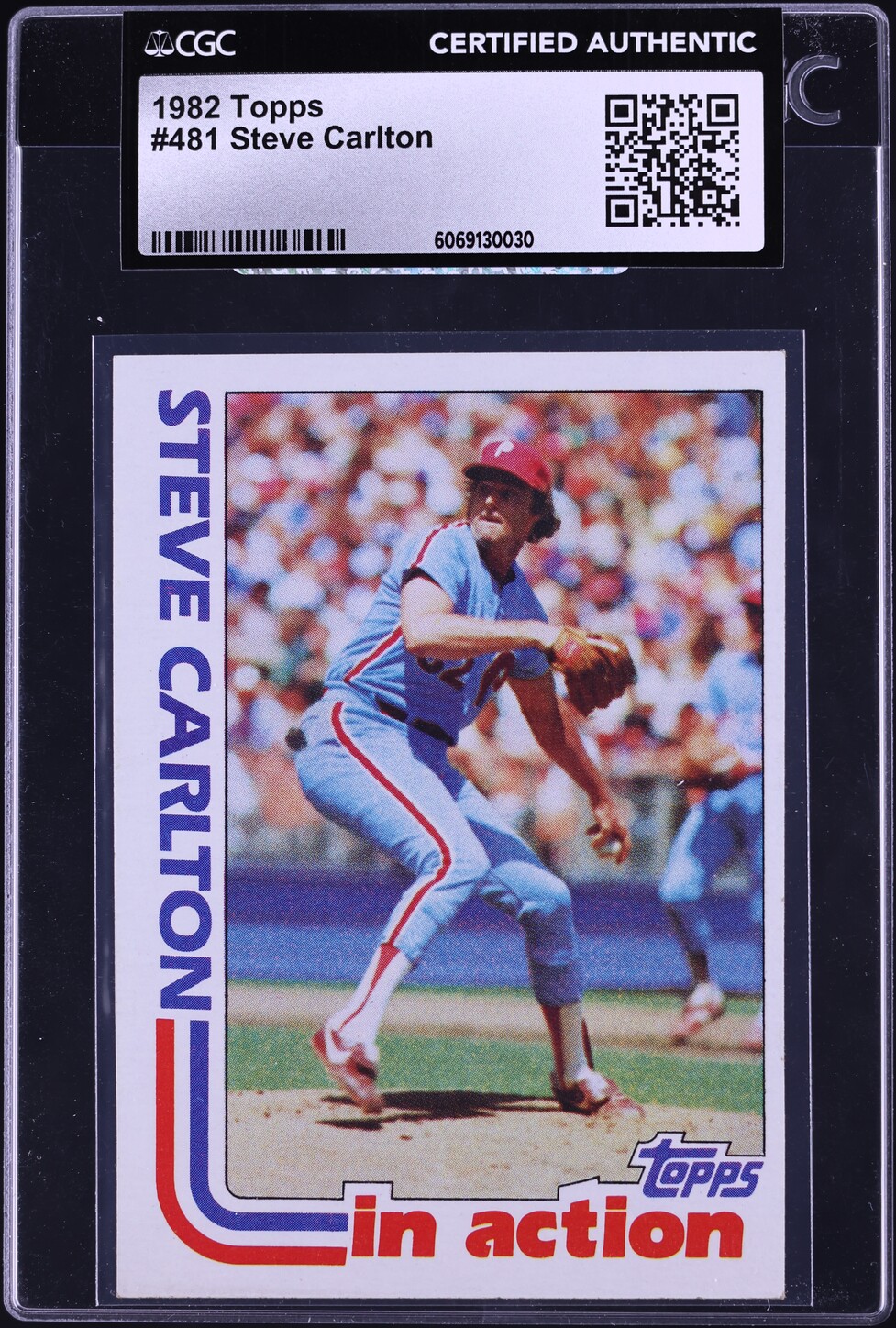 1982 Topps Steve Carlton #481 CGC AUTH