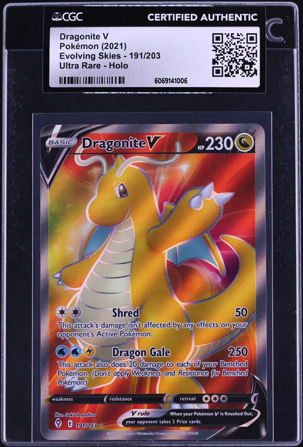 dragonite v pokemon card Is a worth getting graded? 192/203 / Ultra Rare Card Type / HP / Stage Pokemon Card Game/Promotional Cards]Dragonite V
