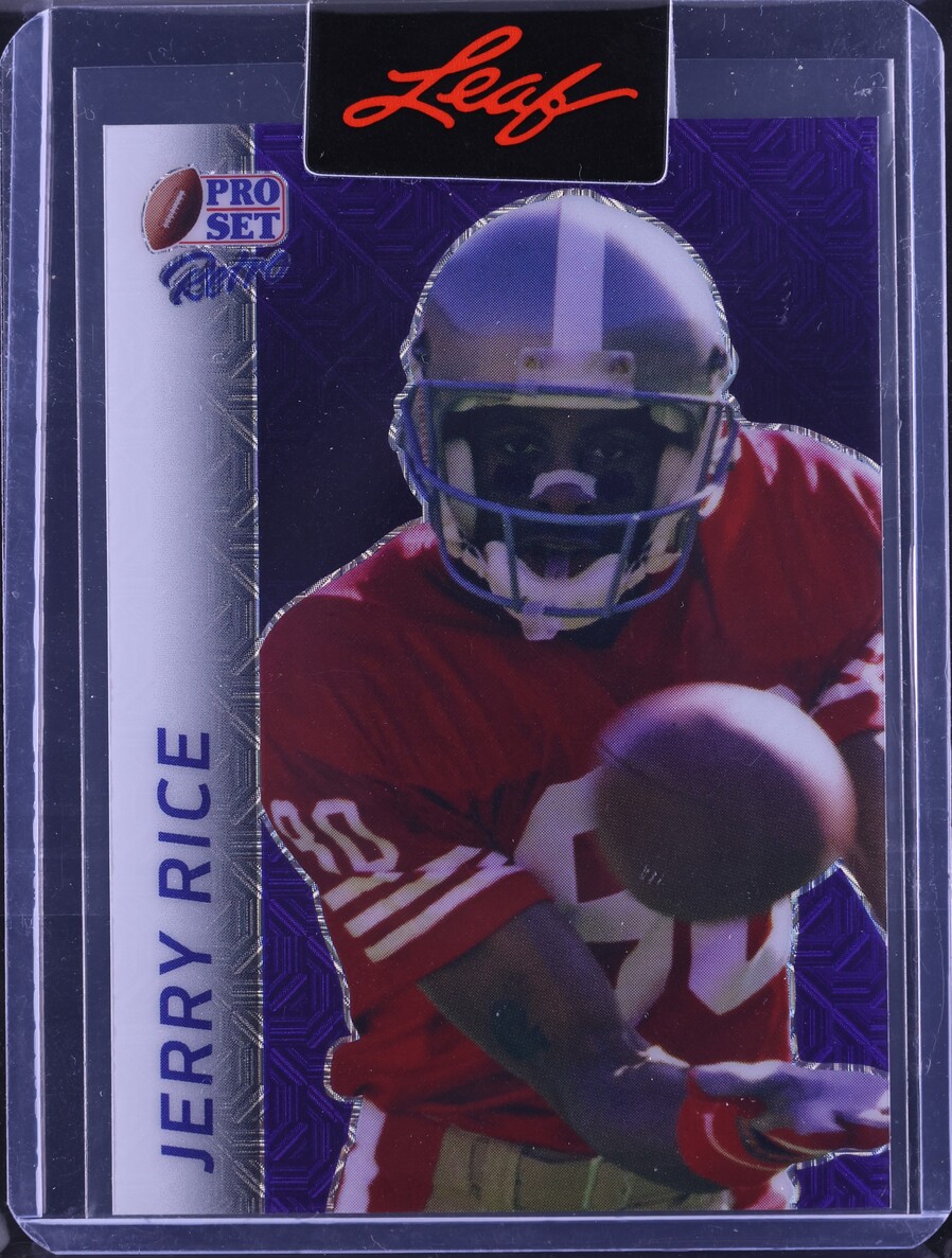 2024 Leaf Pro Set Metal Retro Proof Purple Mojo Jerry Rice 1/1 #RB-47 CGC AUTH