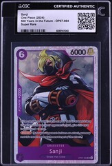 2024 One Piece 500 Years In The Future Sanji #OP07-064 CGC AUTH on