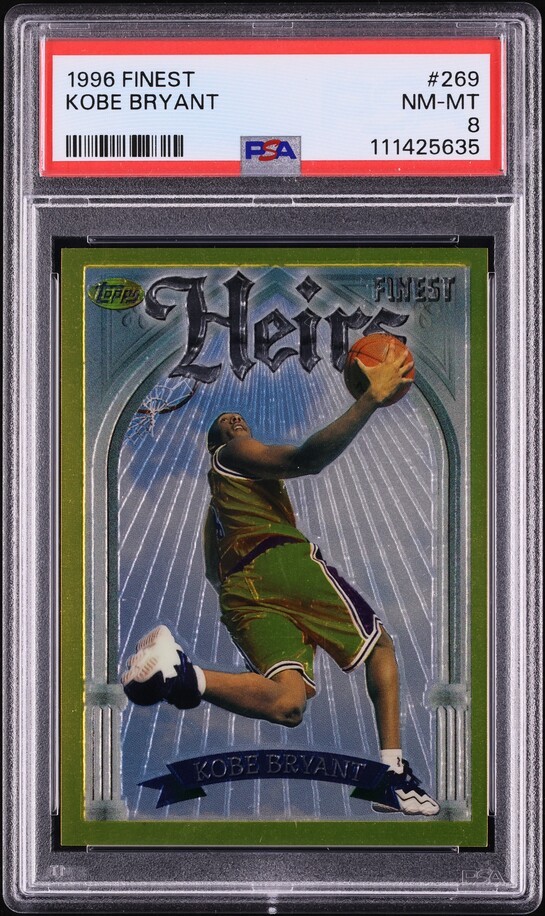 1996 Finest Basketball Kobe Bryant ROOKIE #269 PSA 8 NM-MT