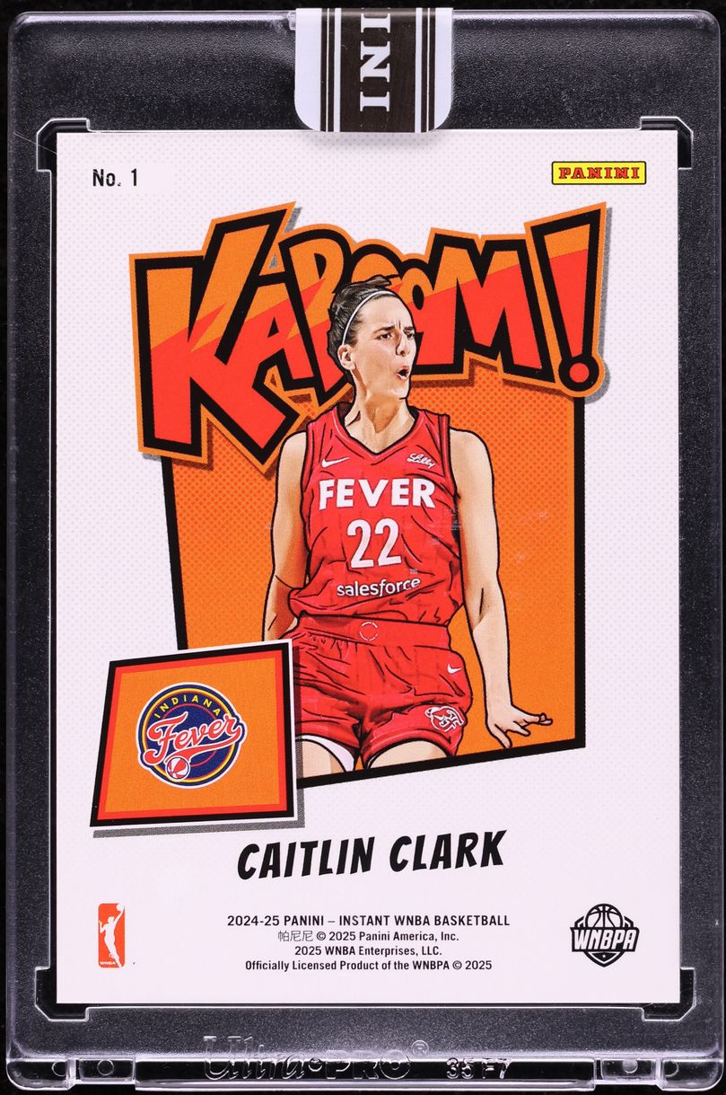 2024 Panini Royalty WNBA Kaboom! Gold Caitlin Clark ROOKIE /10 #1