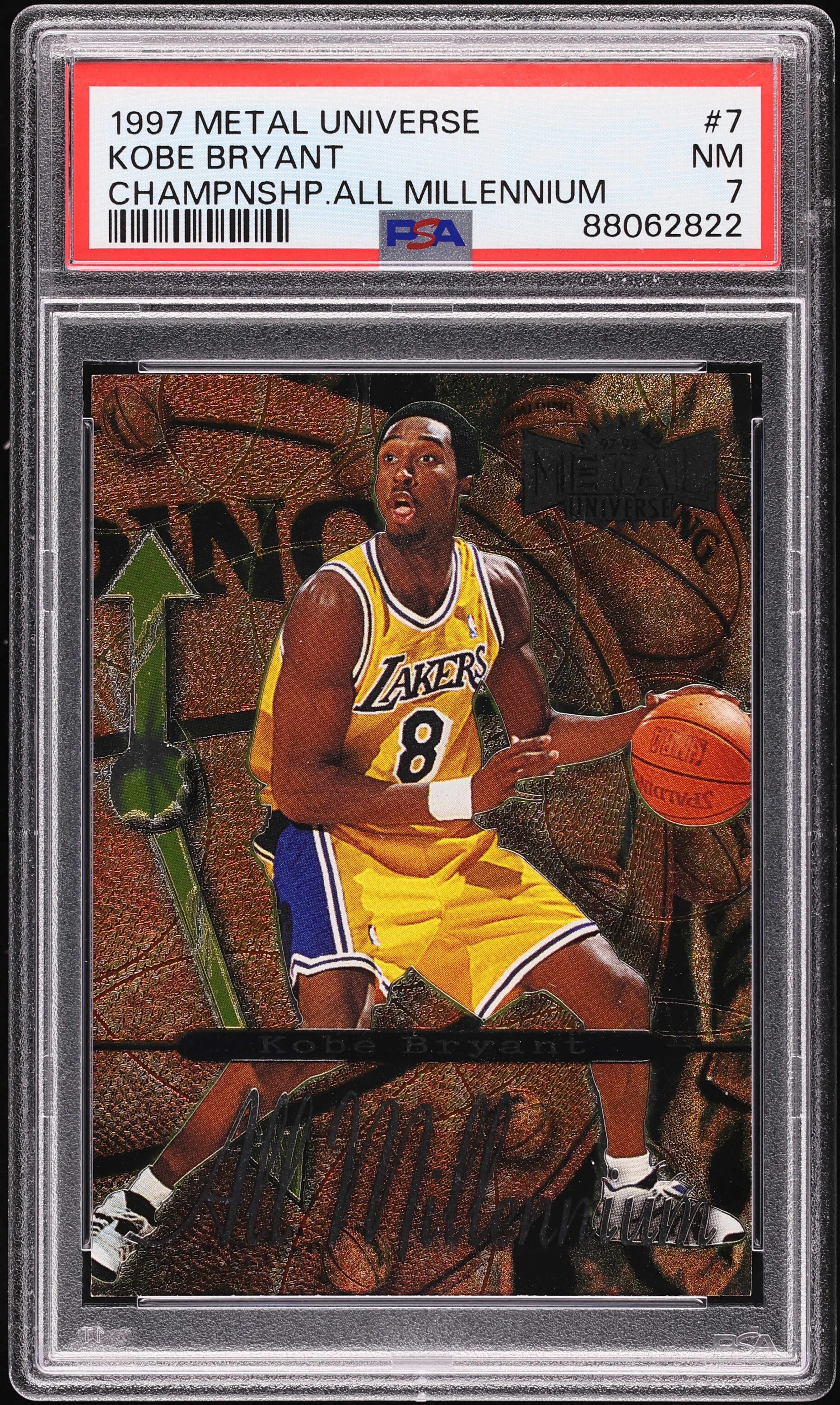 1997 Metal Universe Championship All-Millennium Kobe Bryant #7 PSA 