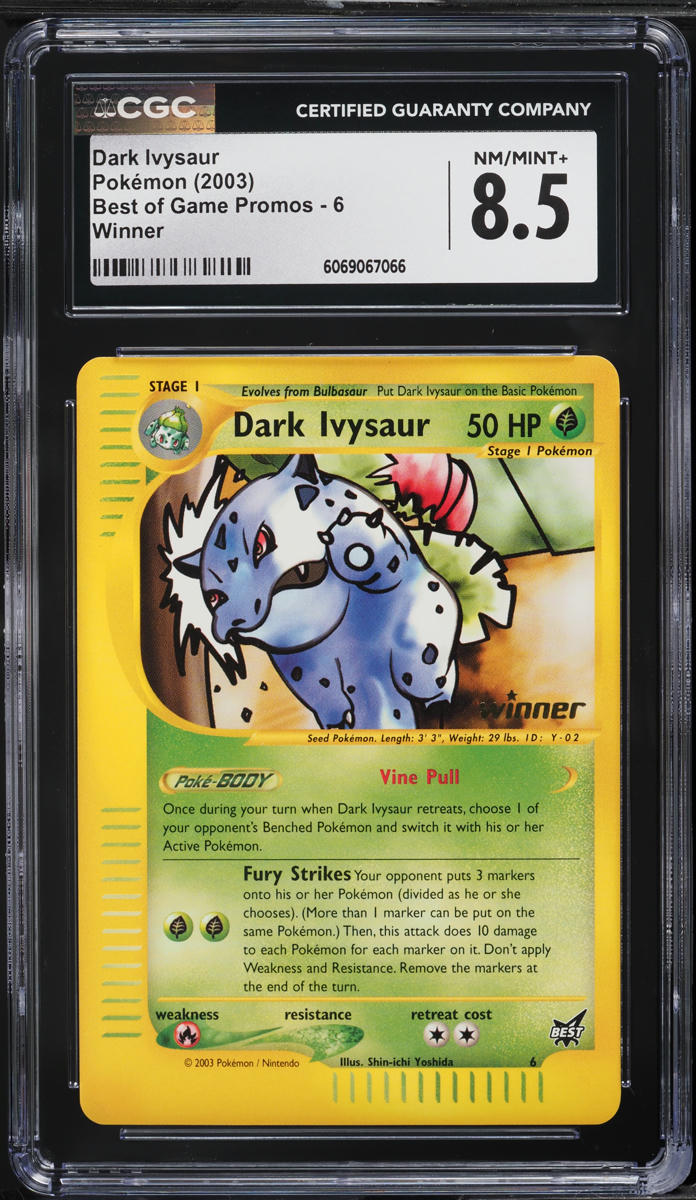 2003 Pokemon Best Of Game Promo Winner Dark Ivysaur #6 CGC 8.5 NM-MT+