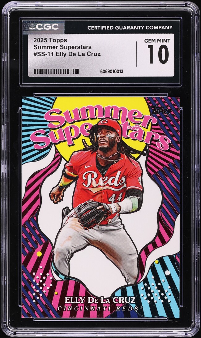 2025 Topps Summer Superstars Elly De La Cruz #SS-11 CGC 10 GEM MINT