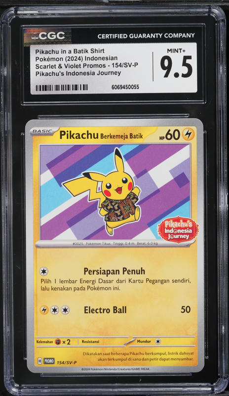2024 Pokemon Indonesian Scarlet & Violet Promo Pikachu In A Batik