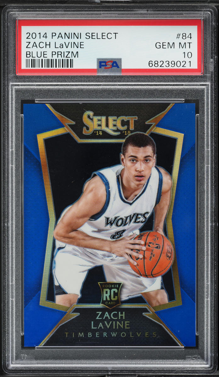 2014 Select Blue Prizm Zach LaVine ROOKIE /249 #84 PSA 10 GEM MINT