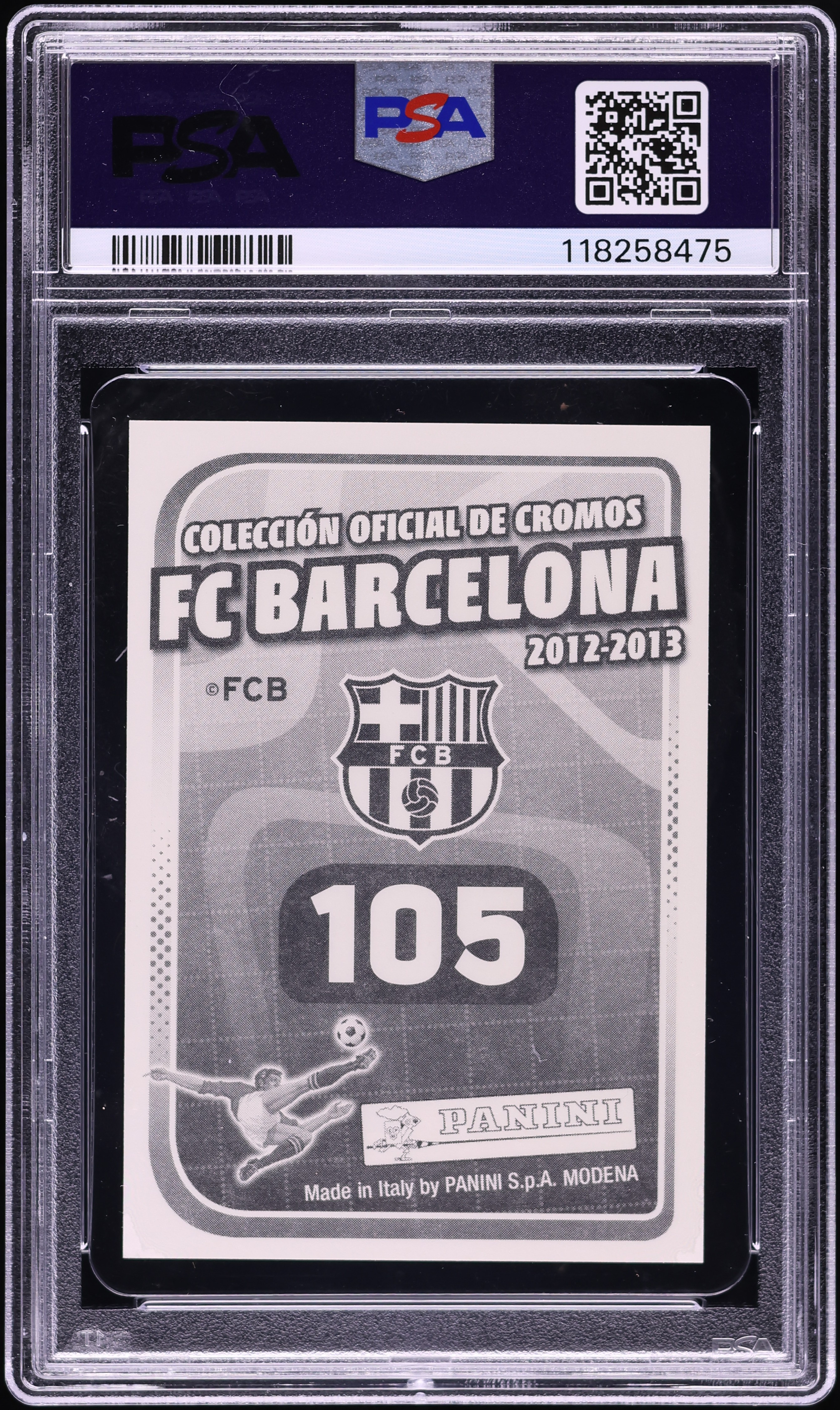 2012 Panini FC Barcelona Xavi #105 PSA 9 MINT on Fanatics Collect
