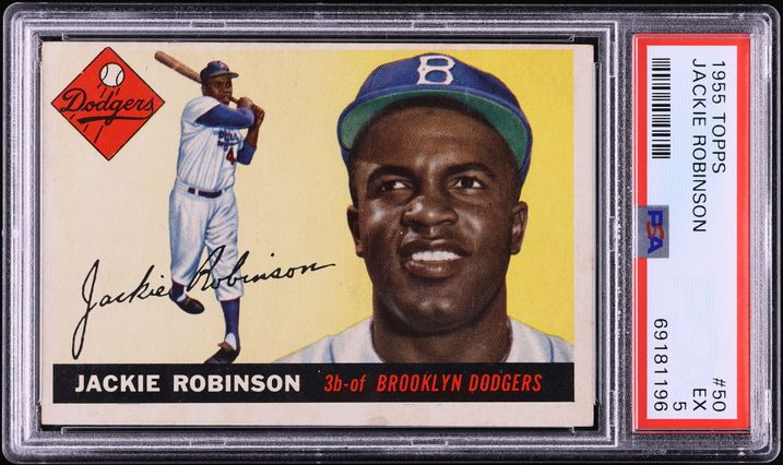 1955 Topps Jackie Robinson #50 PSA 8 NM-MT on Fanatics Collect