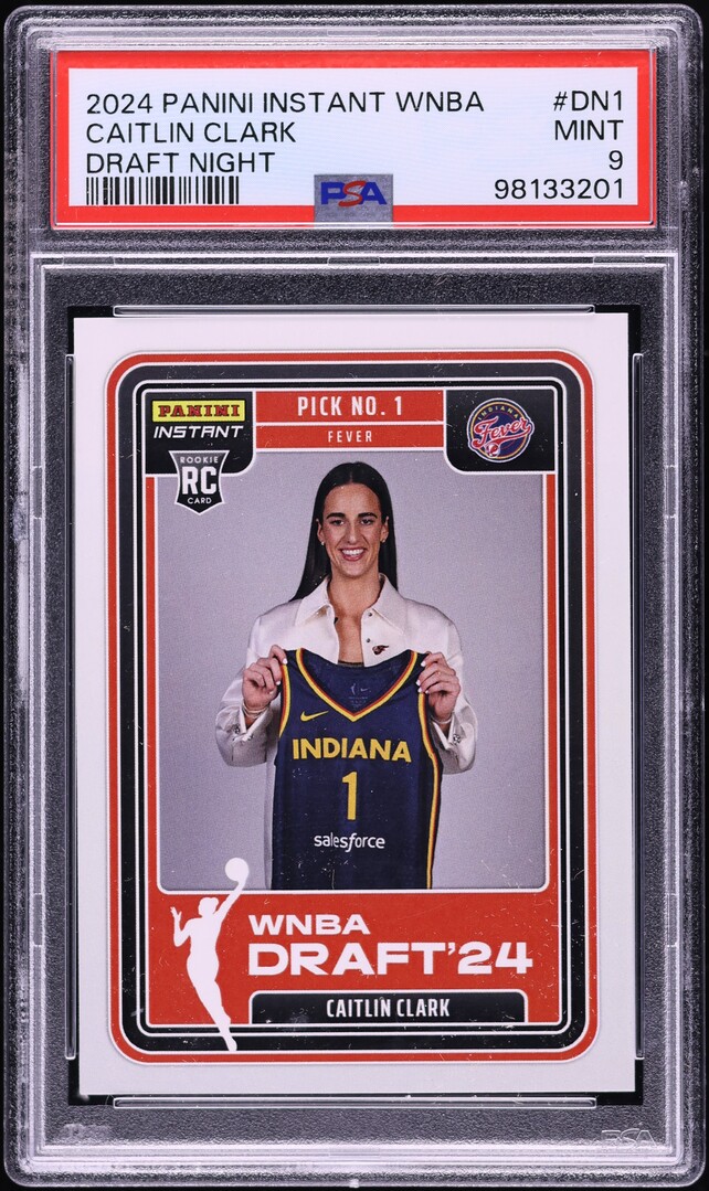 2024 Panini Instant WNBA Draft Night Caitlin Clark ROOKIE #DN-1 PSA 9 MINT