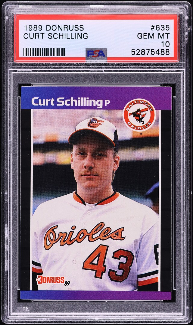 1989 Donruss Curt Schilling ROOKIE #635 PSA 10 GEM MINT