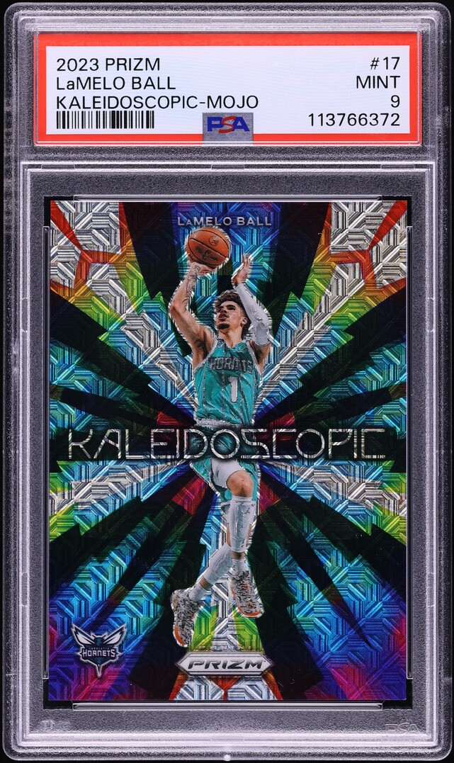 2023 Panini Prizm Kaleidoscopic Mojo LaMelo Ball /25 #17 PSA 9