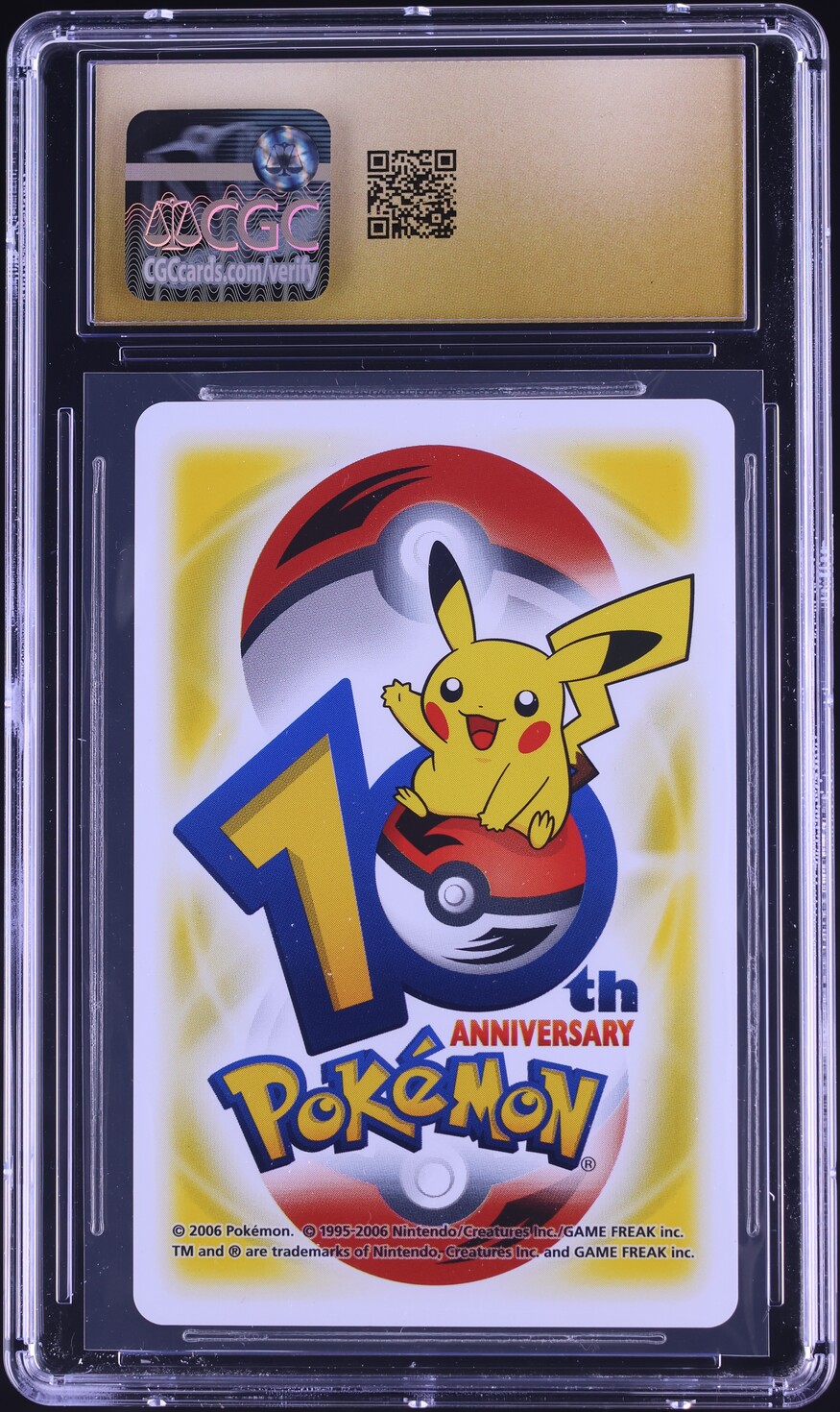 2006 Pokemon Japanese 10th Anniversary Yellow Deck Ponyta & Rapidash #3 CGC 10