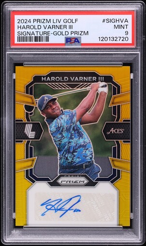 2024 Panini Prizm Liv Golf Gold Harold Varner III AUTO /10 #SIGHVA
