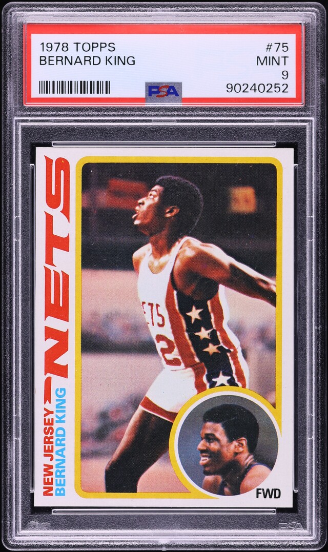 1978 Topps Basketball Bernard King ROOKIE #75 PSA 9 MINT