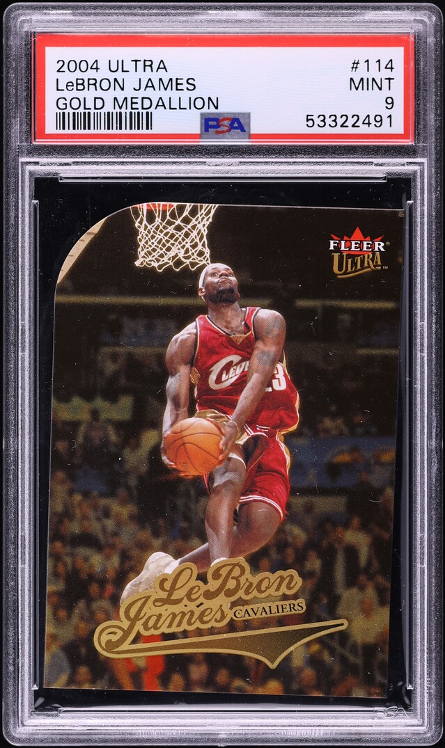 2004 Ultra Gold Medallion LeBron James #114 PSA 9 MINT on Fanatics