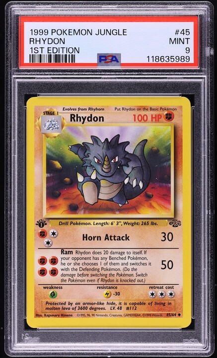 Pokemon Jungle Uncommon Rhydon #45 Pokemon Jungle Uncommon Rhydon #45