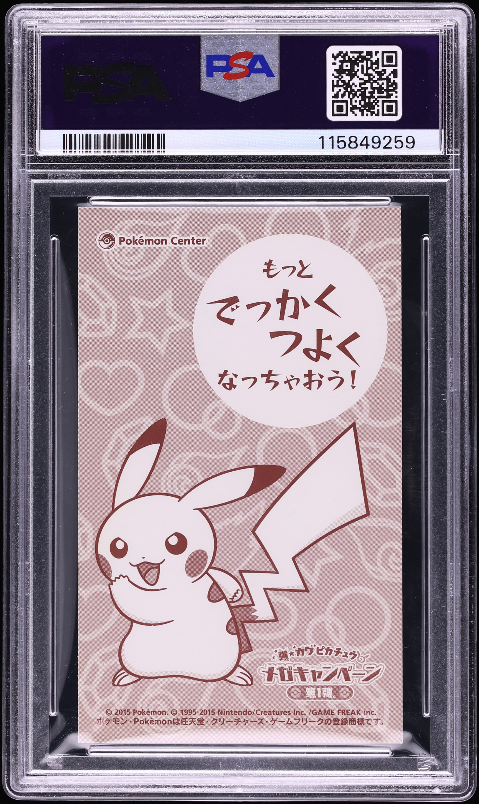 2015 Pokemon Japanese XY Promo MC Business Card Charizard Poncho