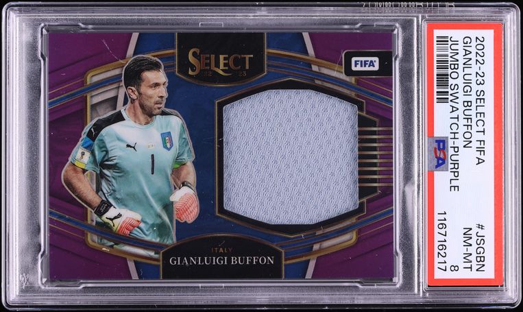 Buffon 2022 Select FIFA Jumbo Swatches Purple Gianluigi Buffon PATCH /10