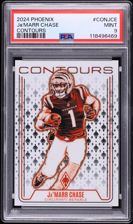 2024 Panini Phoenix Contours Ja'Marr Chase #CONJCE PSA 9 MINT