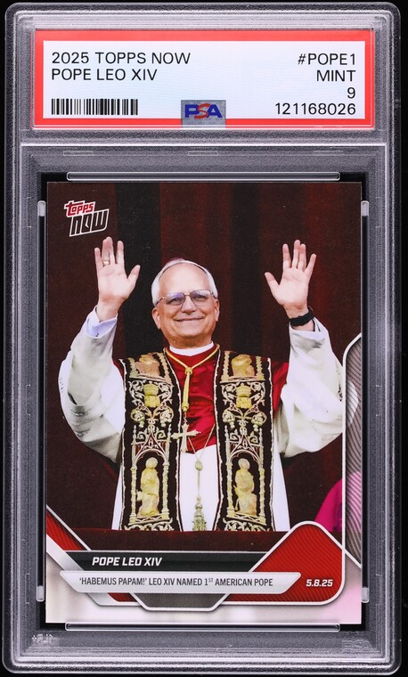 2025 Topps Now Pope Leo XIV #POPE-1 PSA 9 MINT