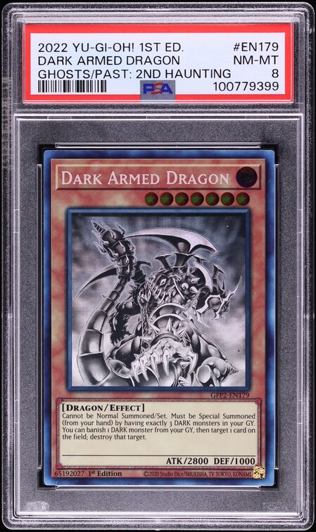 2022 Yu-Gi-Oh! GFP2 1st Edition Dark Armed Dragon #GFP2-EN179 PSA
