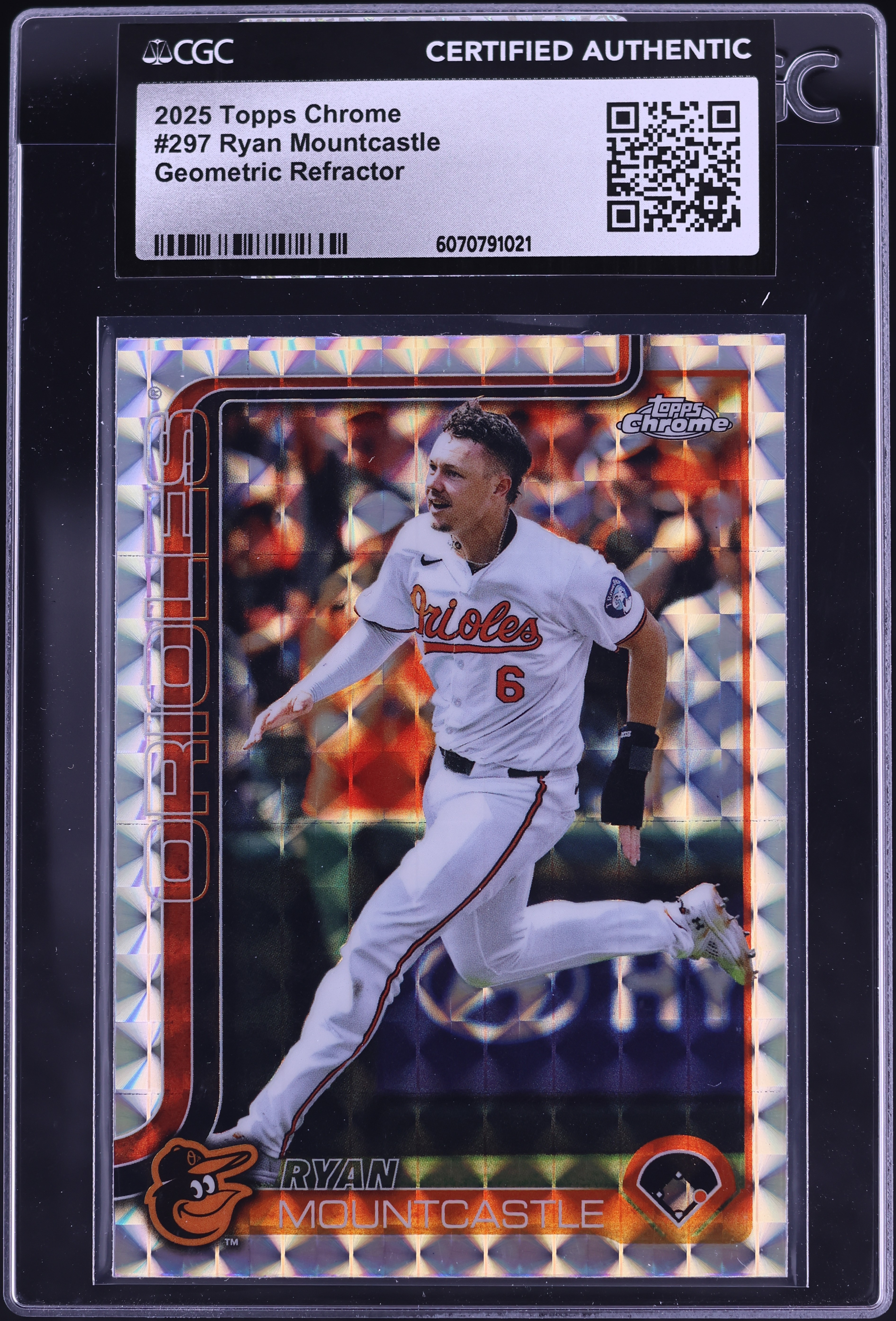 2025 Topps Chrome Geometric Refractor Ryan Mountcastle #297 CGC