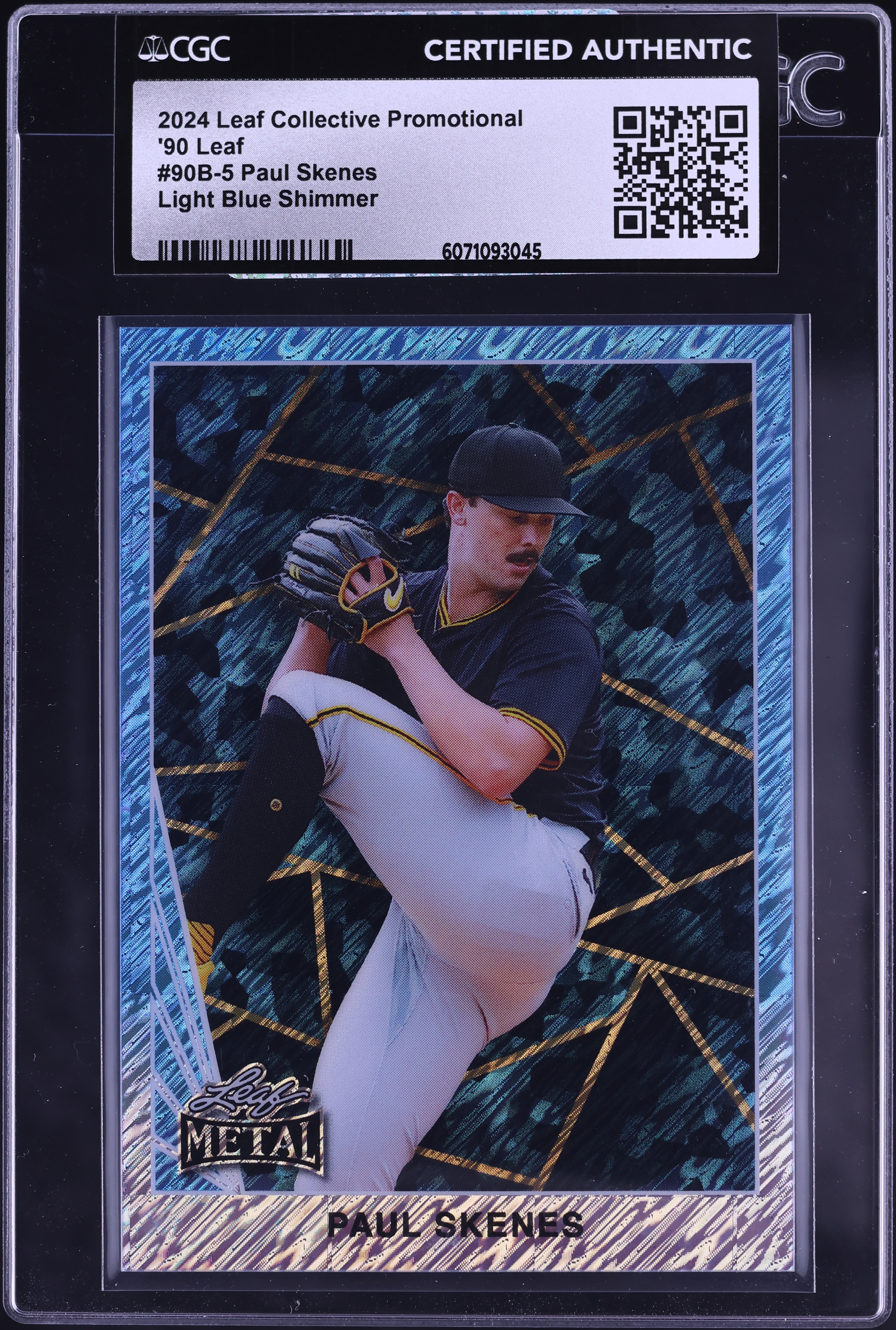 2024 Leaf Collective '90 Leaf Light Blue Shimmer Paul Skenes