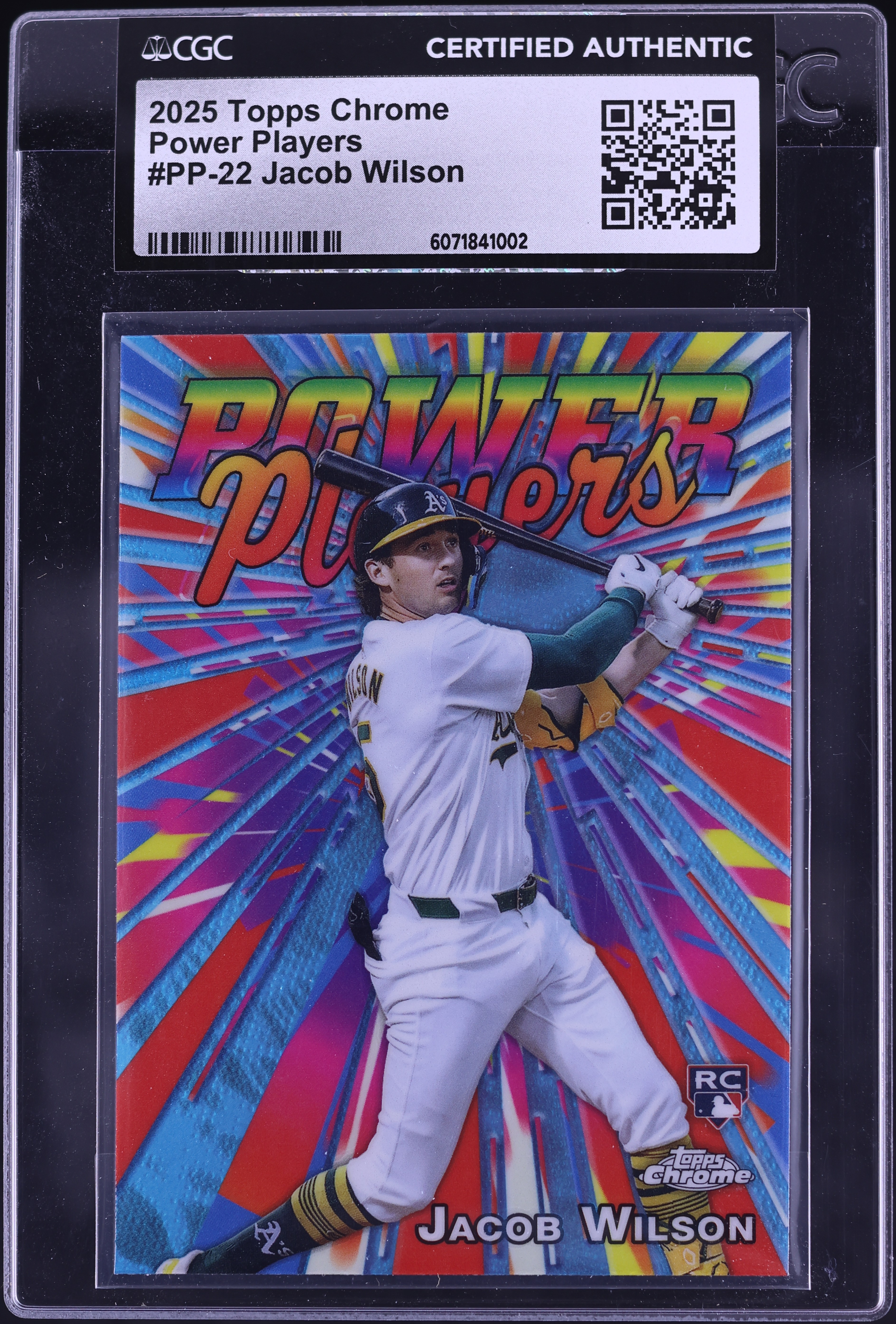 2025 Topps Chrome Power Players Jacob Wilson ROOKIE #PP-22 CGC 