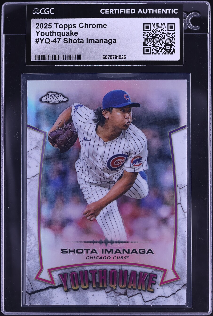 2025 Topps Chrome Youthquake Shota Imanaga #YQ-47 CGC AUTH