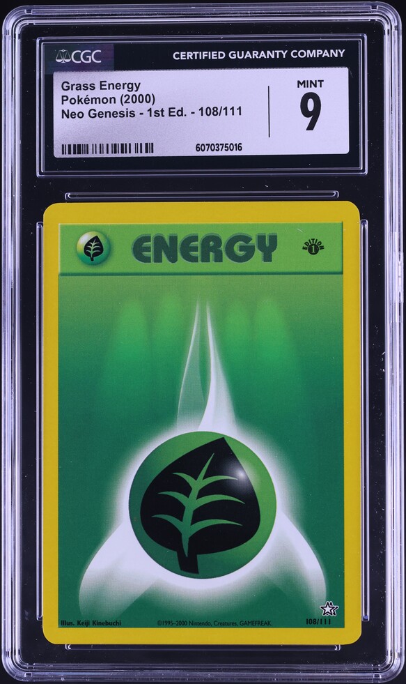 Pokemon Card – Grass Energy 162/165 Expedition Base Set (E-Reader) NM-Mint