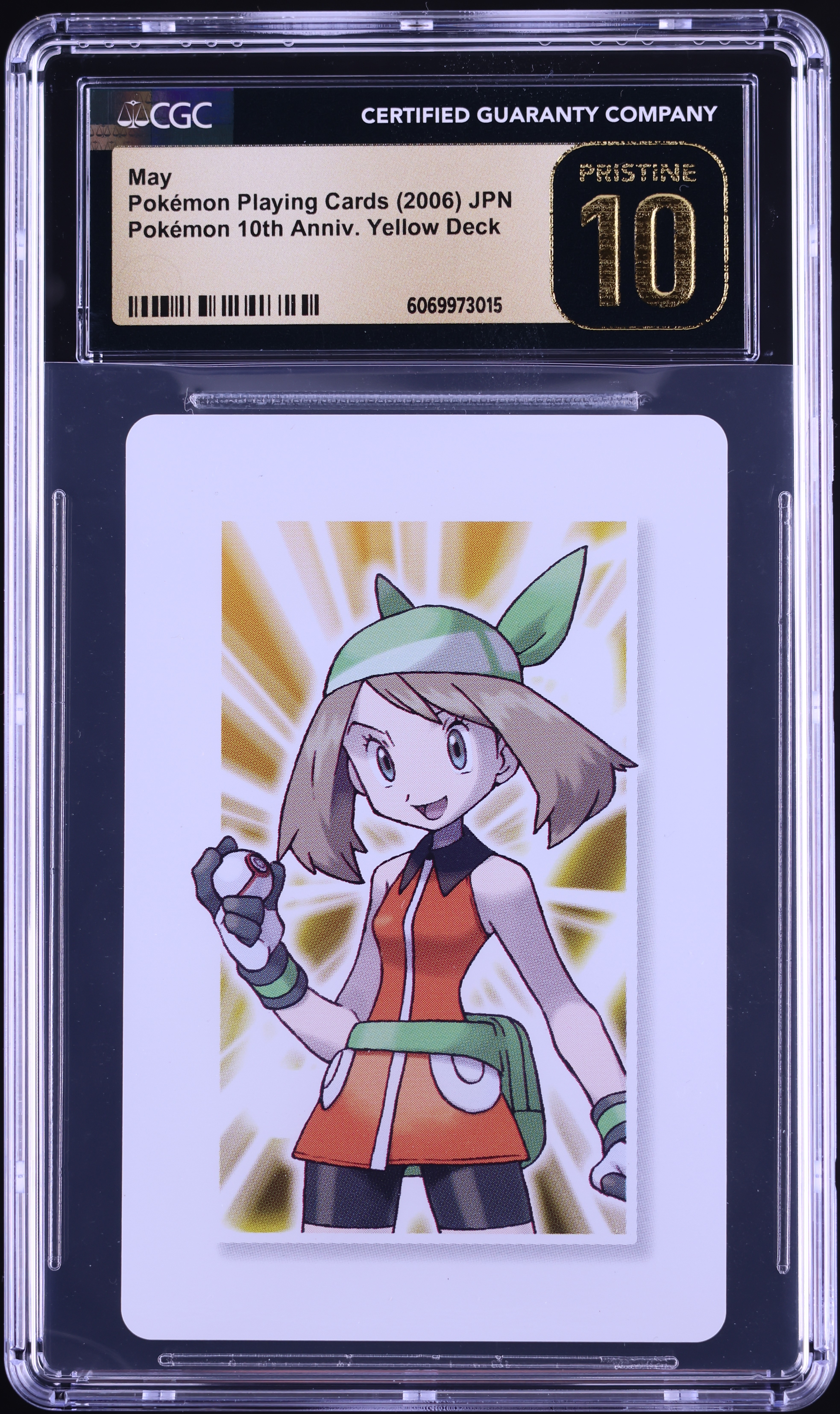 2006 Pokemon Japanese Playing Cards 10th Anniversary Yellow Deck May CGC 10  on Fanatics Collect