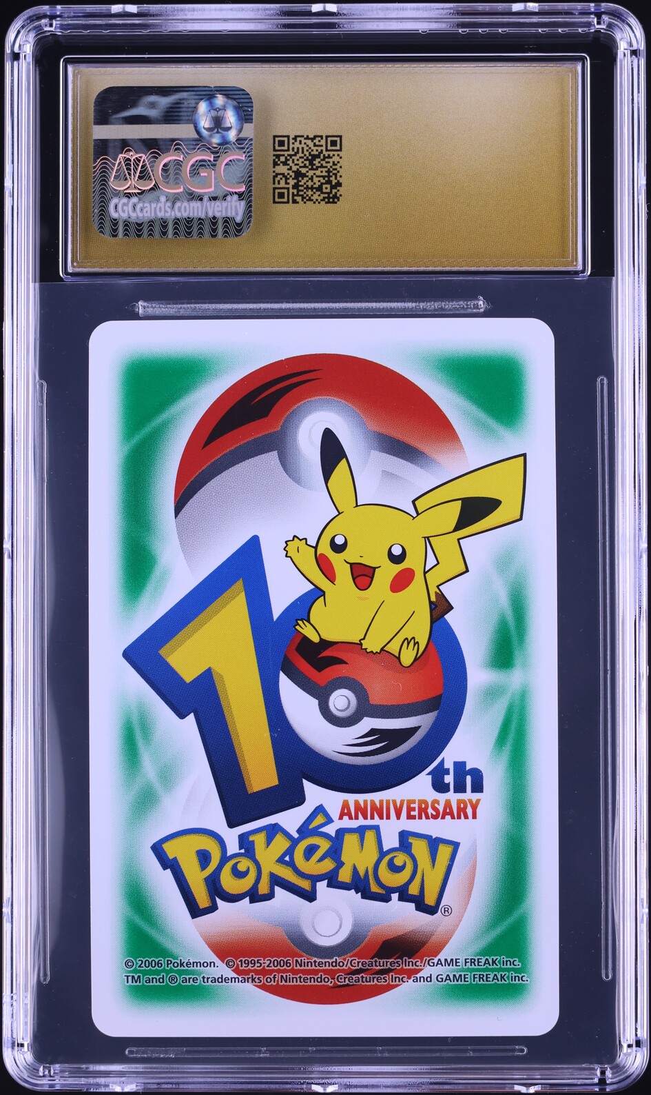 2006 Pokemon Japanese Playing Cards 10th Anniv. Green Gengar Evo