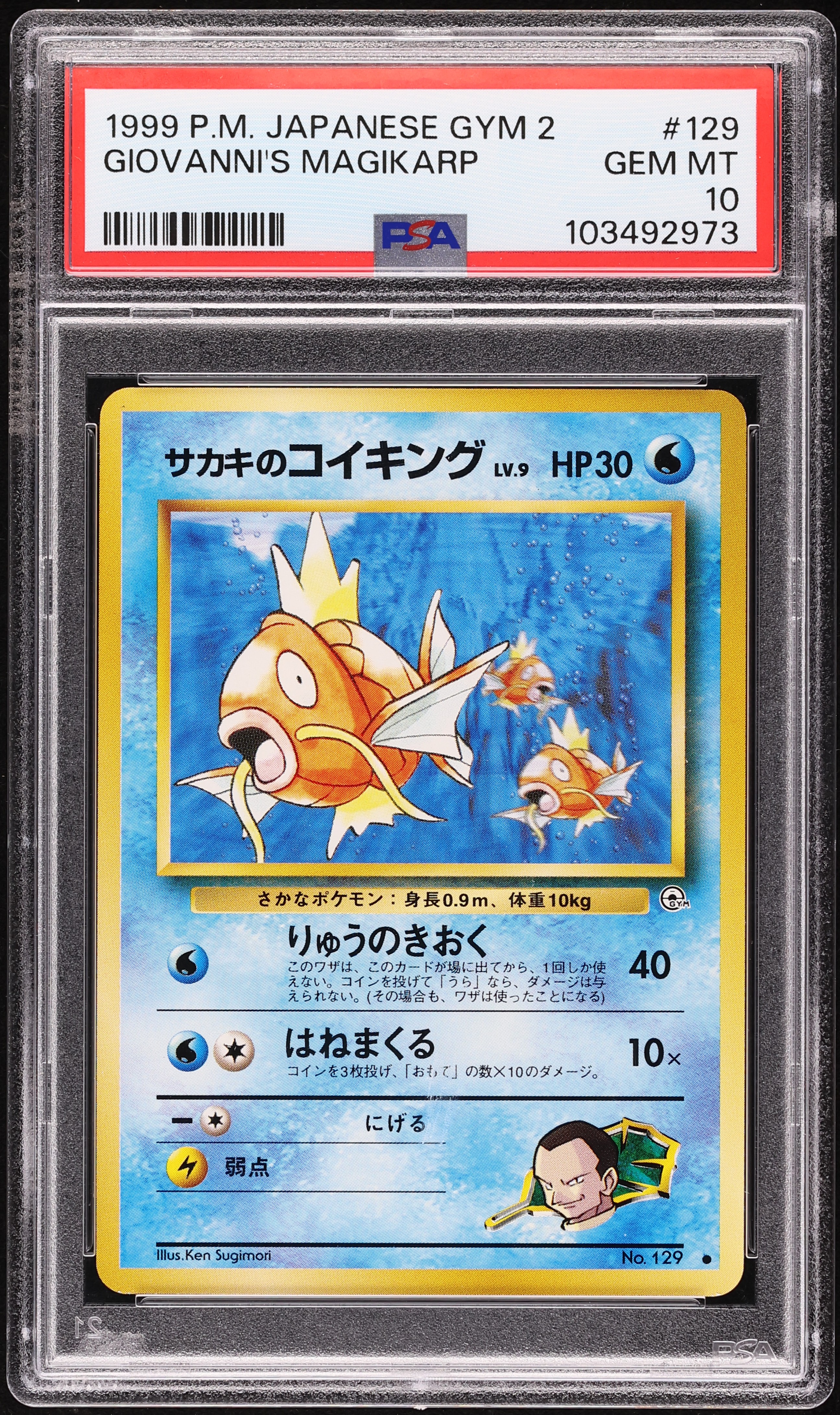サカキのコイキング Giovanni's Magikarp Old Back サカキのコイキング
